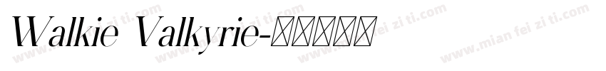 Walkie Valkyrie字体转换